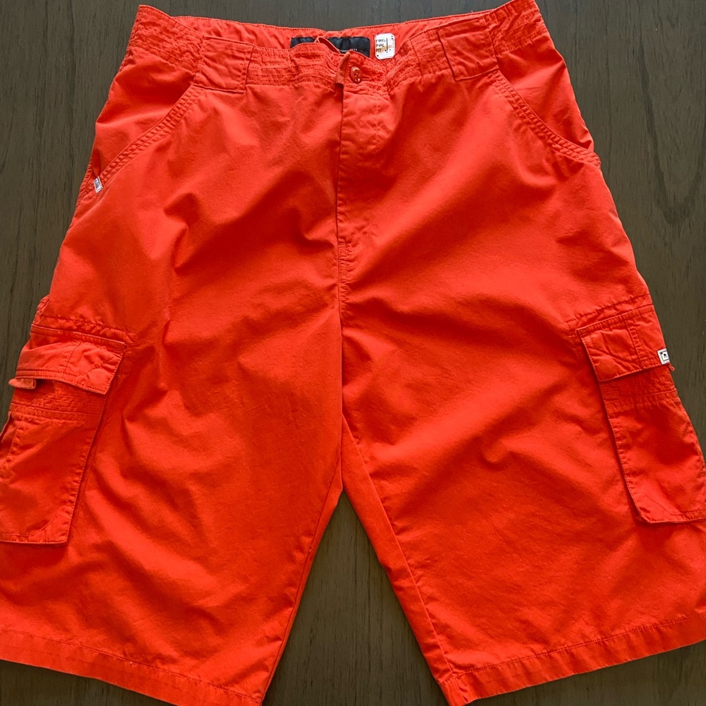 Rocawear men’s vintage orange cargo shorts Y2K size 38